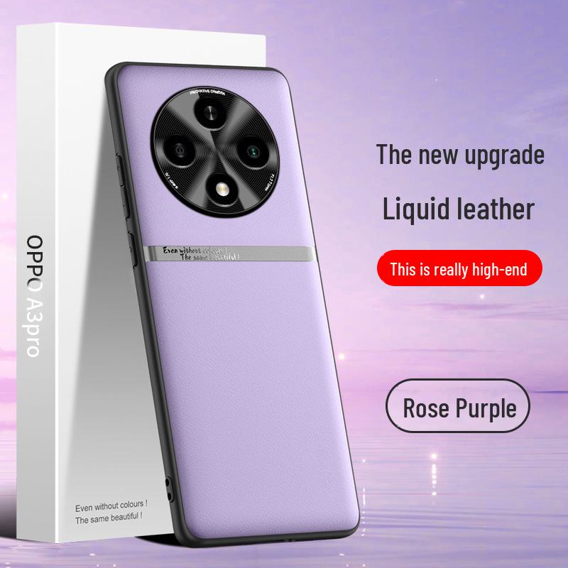 

Защитный чехол из жидкой кожи для Oppo A3pro, защита от падения и обрастания, цельный дизайн. oppoA3pro