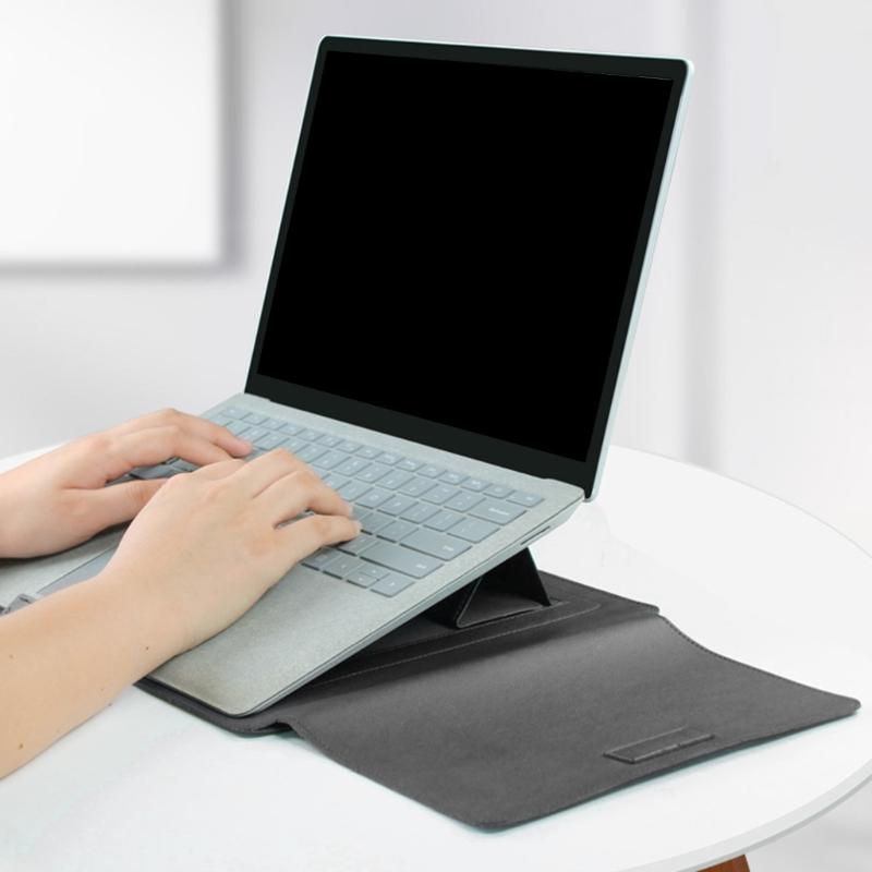Multifunctional 13.5inch/15.4inch Laptop Holder Delivering Ergonomic Support Secure Use Easy Device Retrieval Stand Liner