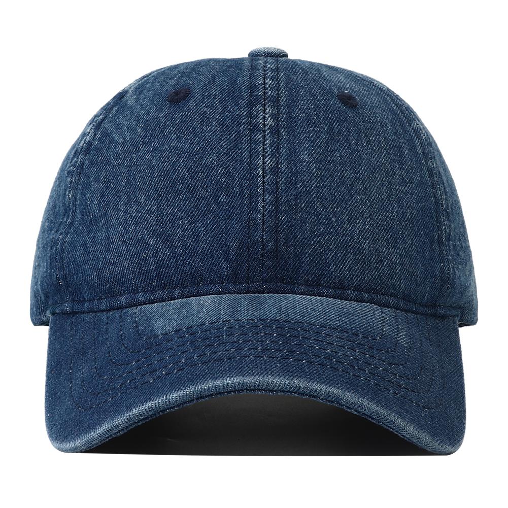 High Quality Solid Color Denim Baseball Cap Snapback Hat Women Men Adjustable Vintage Washed Cotton Dad Hats Casquette 2025