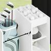 Golf Cabinet with Wheels Universal White 65 x 45 x 98 cm