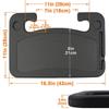 Multi-Functional Car Steering Wheel Tray: Dining, Drink Holder, Writing Desk