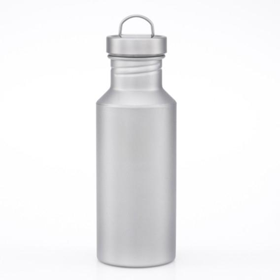 Pure Titanium Sports Water Bottle with Lids High Quality Kettle Outdoor Camping Cycling Direct Drinking Travel Cup серебряный