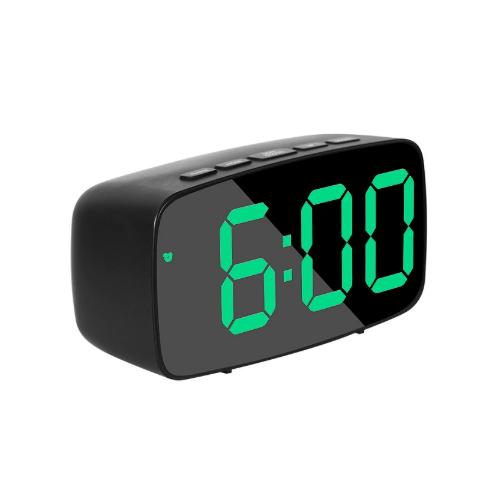 Alarm Clock Digital LED Clock Voice Control Snooze Time Temperature Display Night Mode Reloj Despertador Desktop Clocks