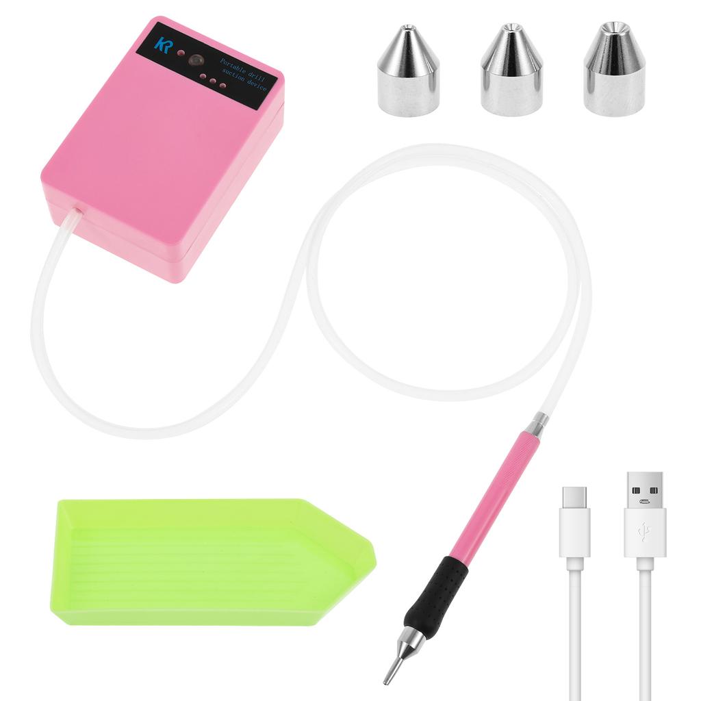 Electric Diamond Art Painting Pen with 3 Adjustable Suction Level No Wax Needed Vacuum Diamond Art Pen Kit for Adults and Kids