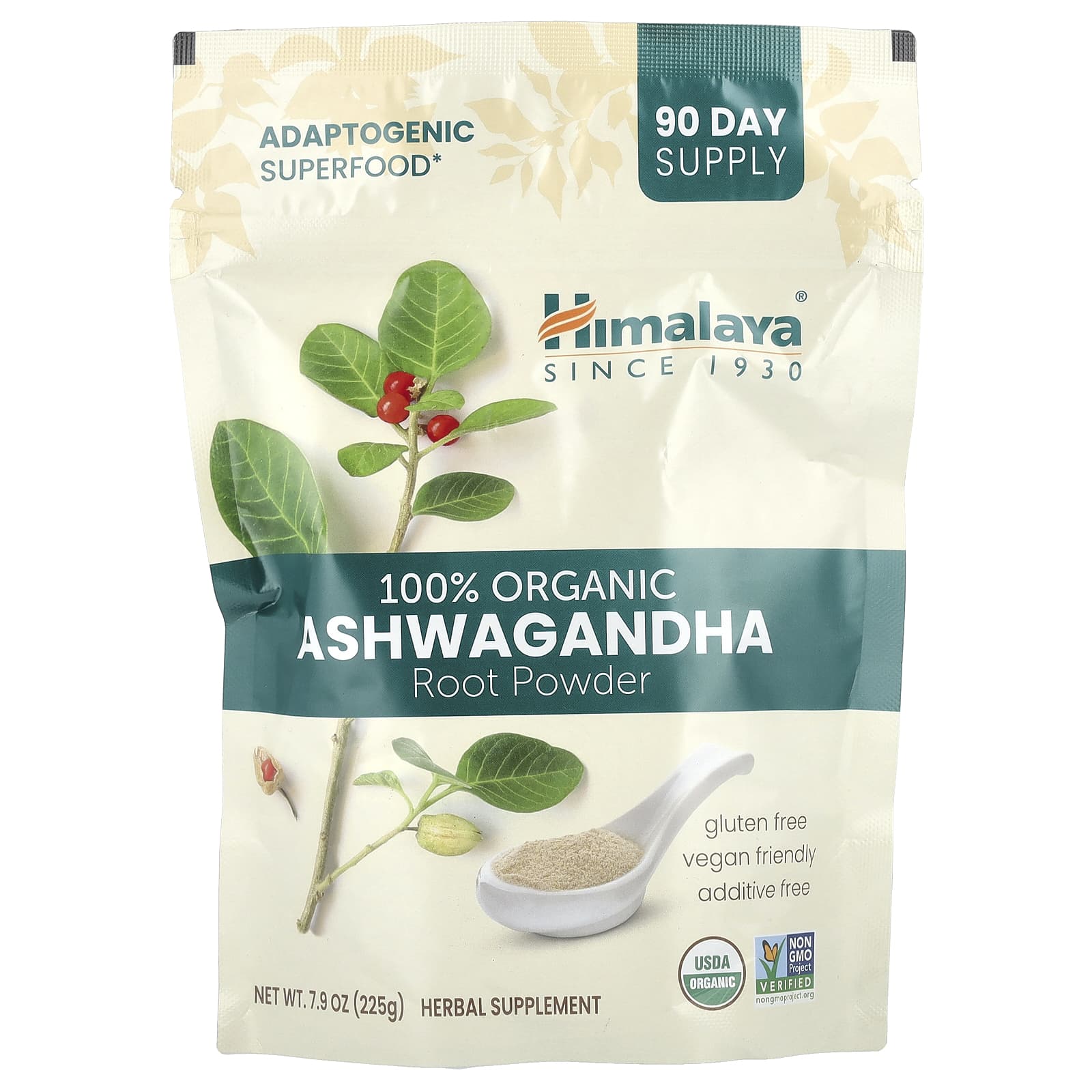 

100% Organic Ashwagandha Root Powder, 225G(7.9Oz)