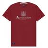 Aquascutum Mens Bordeaux Big Logo T-Shirt