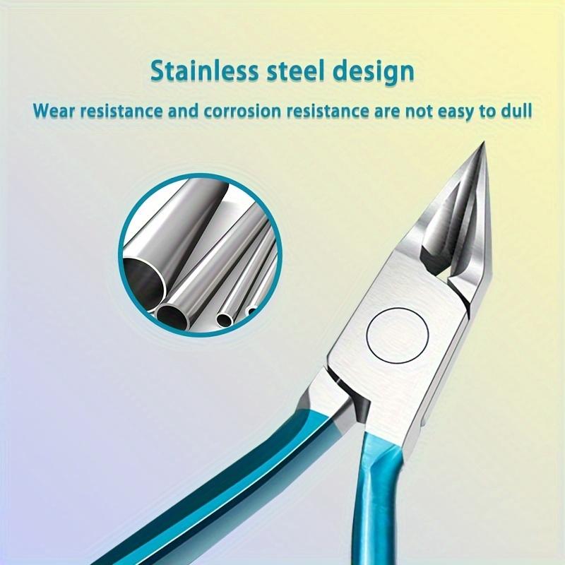 1 Piece Professional Stainless Steel Thick Nail Clippers - Sharp And Durable Blades, Comfortable Grip, Great For Ingrown Nails
