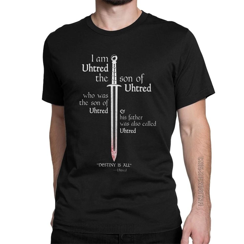 Men TShirt The Last Kingdom Uhtred Dark Soul Casual 100% Cotton Tee Shirt Class Unisex T-Shirt XXXL
