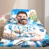 1pc Digital Print Nap Blanket, Football Star Messi Blanket for Home Use, All Season Warmth, Christmas and Valentine's Day Gift Blanket
