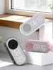 Bluetooth speaker, mirror-faced clock alarm clock smart speaker, bass-heavy FM card insertable small speaker