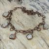White Topaz Rough Necklace Electroformed Copper Jewelry Adjustable Chain Necklace Handmade Gemstone Jewelry Copper Necklace Engagement Gifts