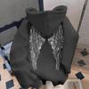 Y2k Hoodies Vleugelprint Trui Casual Losse Trui Pullover Jas