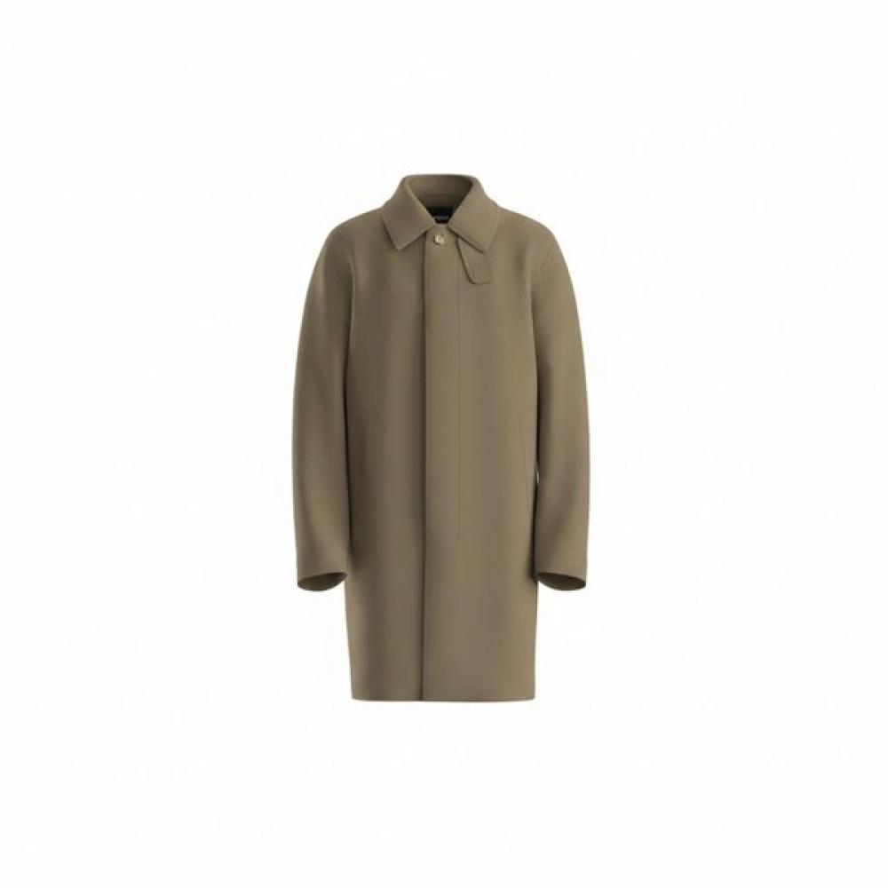 

Boss Relax Fit Water Resistant Point Collar Coat Dark Beige 50554449252 52