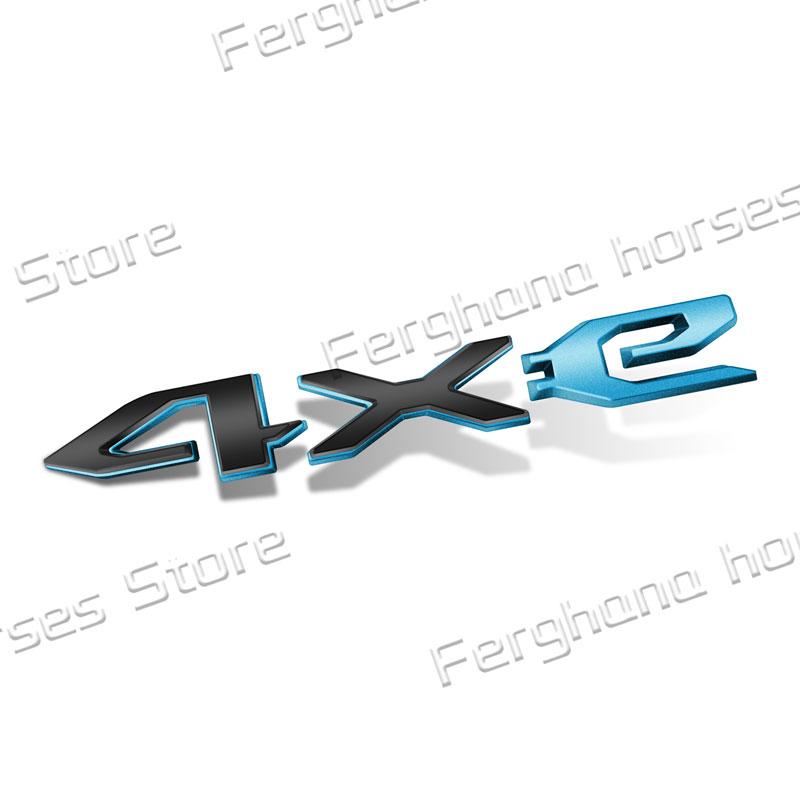 Car 3D ABS Plastic Emblem For Jeep 4XE Logo Wrangler Gladiator Compass Grand Cherokee Body Side Badge Rear Trunk Decor Sticker ALU1