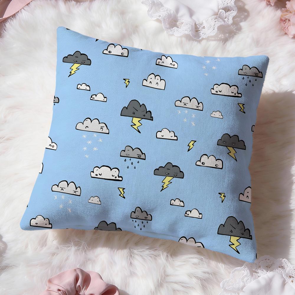 Cute Texture Cushion Cover Premium Comfort Reversible Pillow Cove Two in One Design for Any Room Car Interior