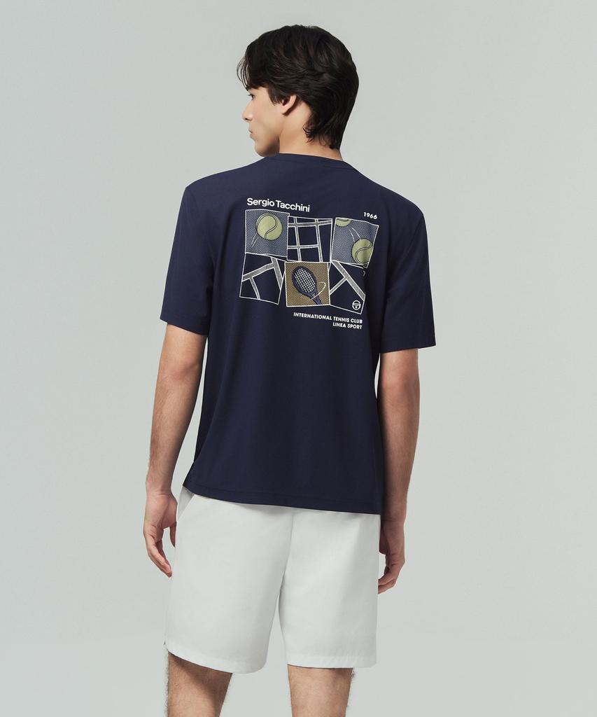 SERGIO TACCHINI U Rayfresh Graphic Short Sleeve T-Shirt (Navy)