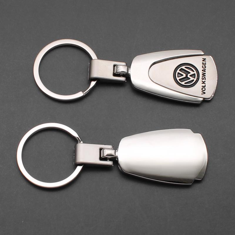 For Volkswagen 3D Metal/Leather Car Keychain Key Chain Ring Key Holder For VW Golf 6 7 8 4 5 MK4 MK5 MK6 MK7 B6 GTI Key Chain Rings Accessories YZ6