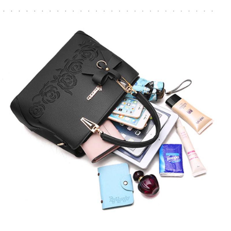 Женская сумочка с ремнём через плечо SCIONE 29cm*14cm*35cm серый — фото 5