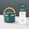 1/2/3/4-lagige tragbare Lunchbox Thermo-Isolierung Bento Thermosbehälter Bento-Tasche Speisenwärmer für Kinder Lebensmittelbehälter