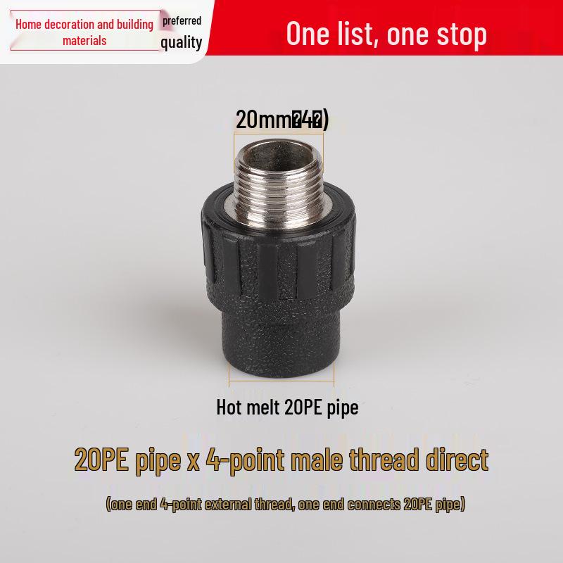 Vícevelikostní vodovodní potrubní tvarovka: Vnitřní/Vnější závitové koleno T pro 4, 6 a 1-palcové potrubí