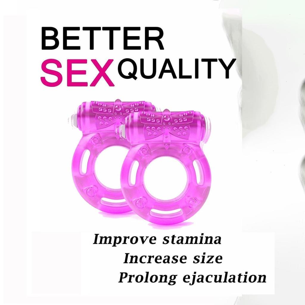 Vibrating Clitoral Stimulator Strong Penis Erect Cock Ring Cage Erection Enhance Sex Ability Product Sex Toys For Men