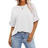 Women's T-shirt New Fashion Loose Casual Crew Neck Short Sleeve Large Size Women's Top