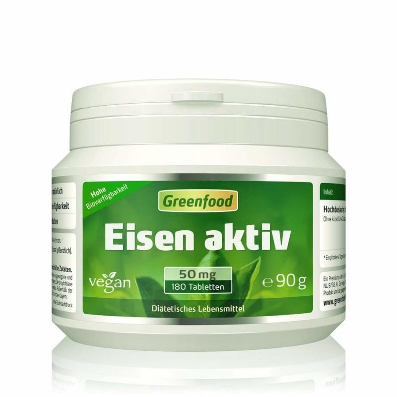 

Greenfood Iron Active 50 mg, 180 Tablets