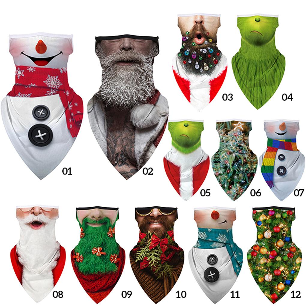 Weihnachten Halbgesichtsmaske Unisex Sturmhaube Bandana Nackenwärmer Schlauchschal Kopfbedeckung