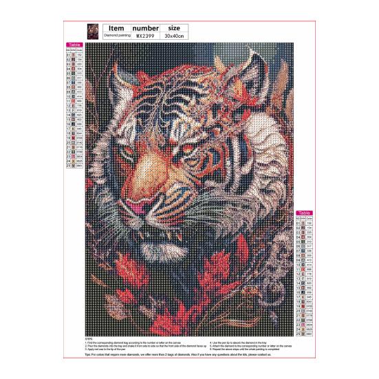 1 Set DIY Diamond Painting Kit Exquisite Animal Floral Pattern Rhinestone Picture for Home Decoration