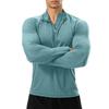 Men's  Fitness  Sports  Quick To Dry  Half Zipper  Self-Cultivation  Pullover  Long Sleeves  Hoodie