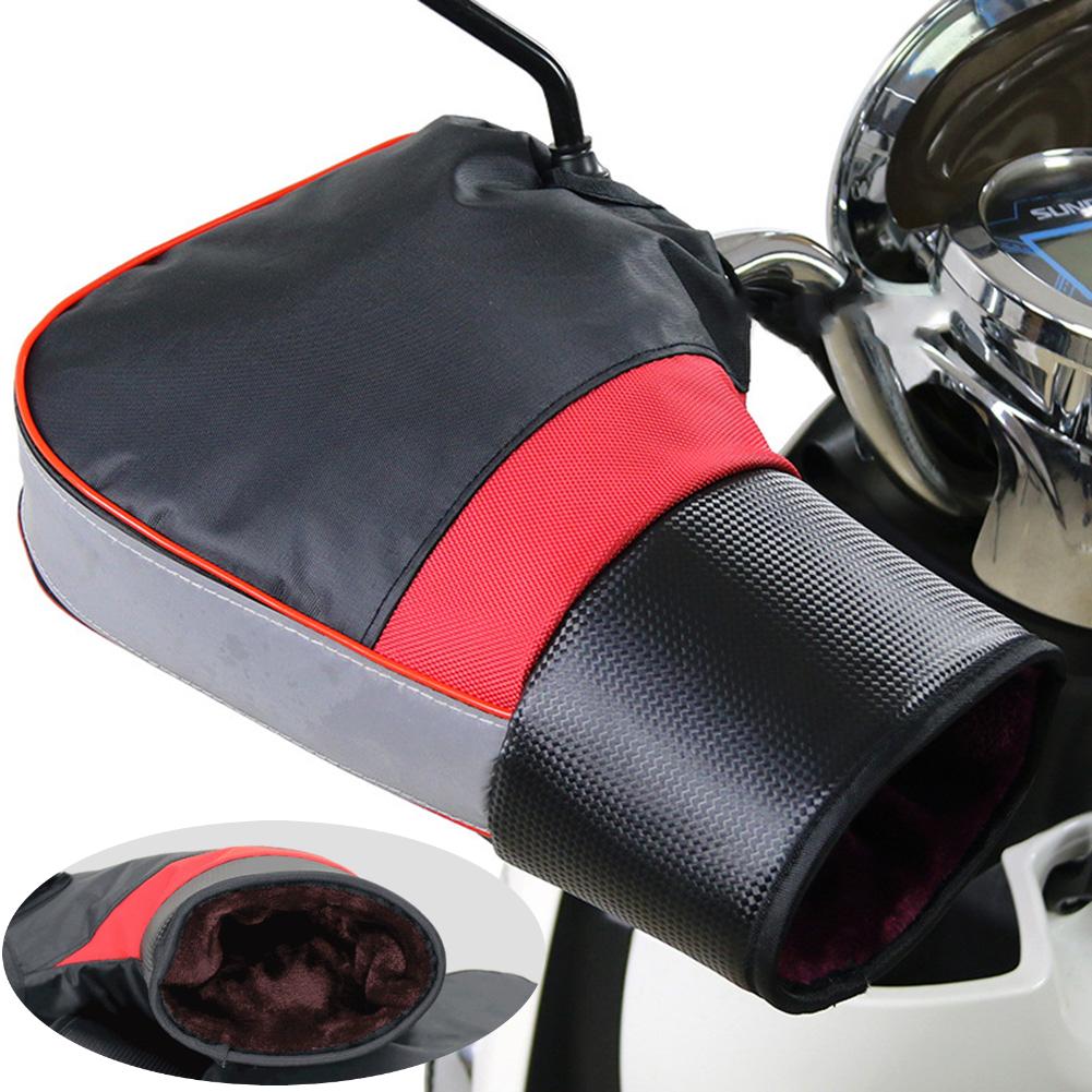 Motorcycle Handlebar Gloves Scooter Bar Cycling Gloves Coldproof Warm Bar Mittens Soft Handlebar Mittens for Motorcycle Scooter