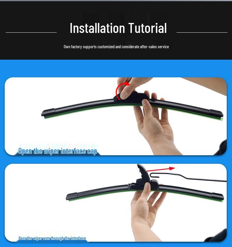 Bo Zhou Frameless Car-Specific Wiper for Sedans