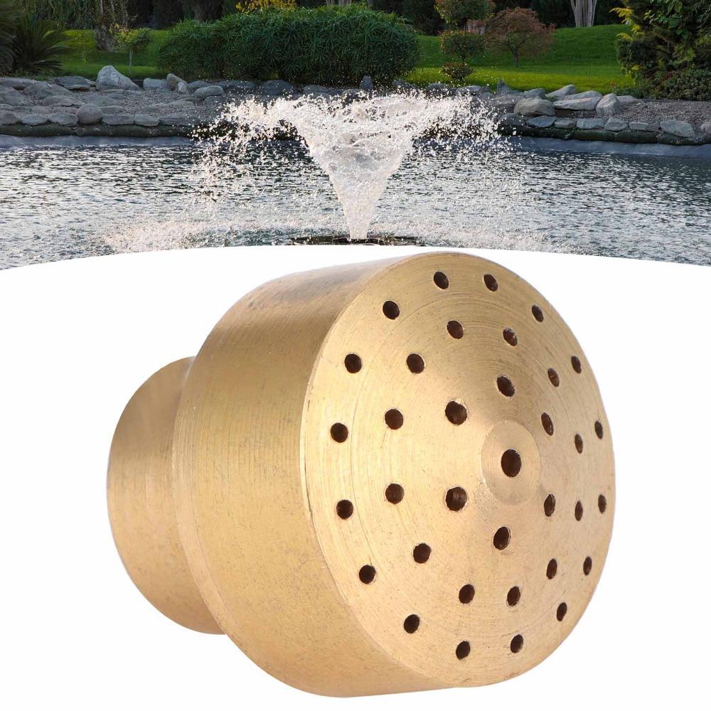 Brass Brass Fountain Nozzle Multi Hole Mushroom Pond Fountain Nozzle G1/2 Inch DN15 G1 Inch DN25 Water Fountain Nozzle