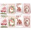 Santa Claus Christmas Candy Gift Box Snowflake Christmas Paper Packaging Bag  Carrying Case