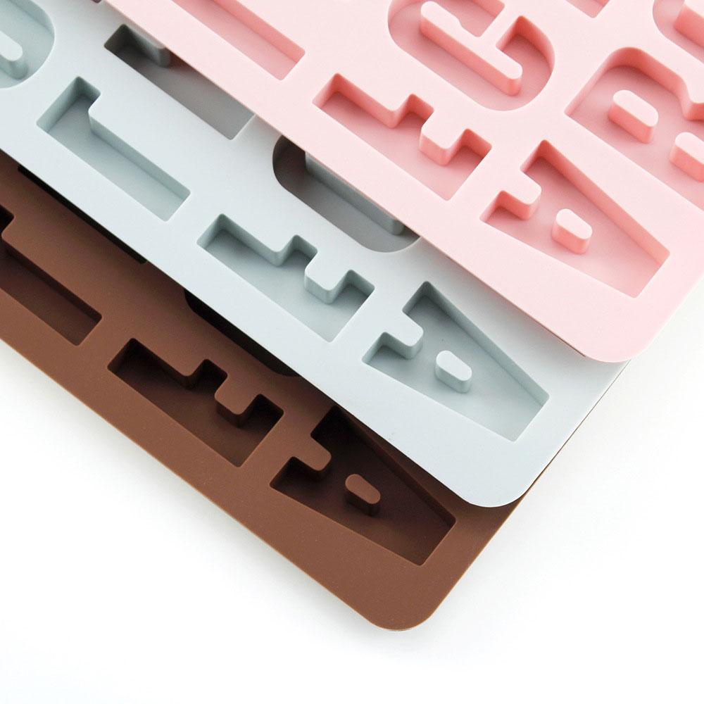 26 English Alphabet Silicone Mold A-Z Large Letters Chocolate Candy Cake Birthday Party Cake Decoration Baking Tools