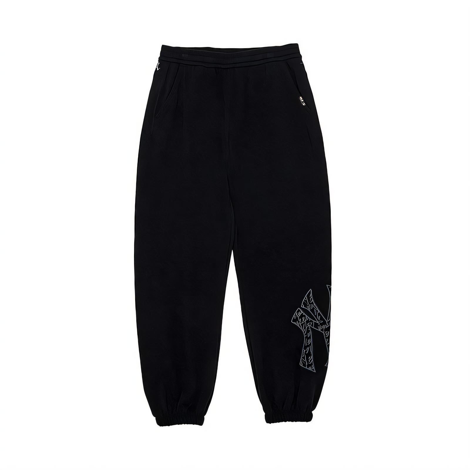MLB New York Yankees Basic Collection 25FW Knitted Sweatpants Unisex Standard Black 3APTB1454-50BKS L