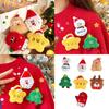 Plush Brooch Pin Christmas Theme Cartoon Brooch Soft and Lovely Padded Brooche Pin for Holiday Gifting Bag Ornament