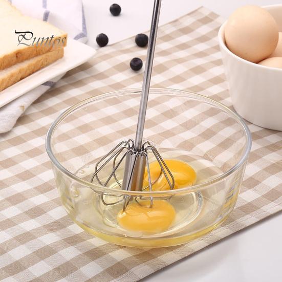 Milk Mixer Kitchen Stainless Steel Semi-Automatic Egg Whisk Beater Cream