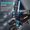 6000W Leistungsstarker Elektroroller 60V 38Ah Höchstgeschwindigkeit 85km/h 100km Reichweite 11'' Reifen Doppelte Stoßdämpfung Faltbarer EScooter für Erwachsene