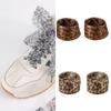 1 Pair Leopard Print Sheer Gauze Shoe Laces for Women Casual Shoes Sneakers 4CM Width Decorative Shoelaces Shoestrings