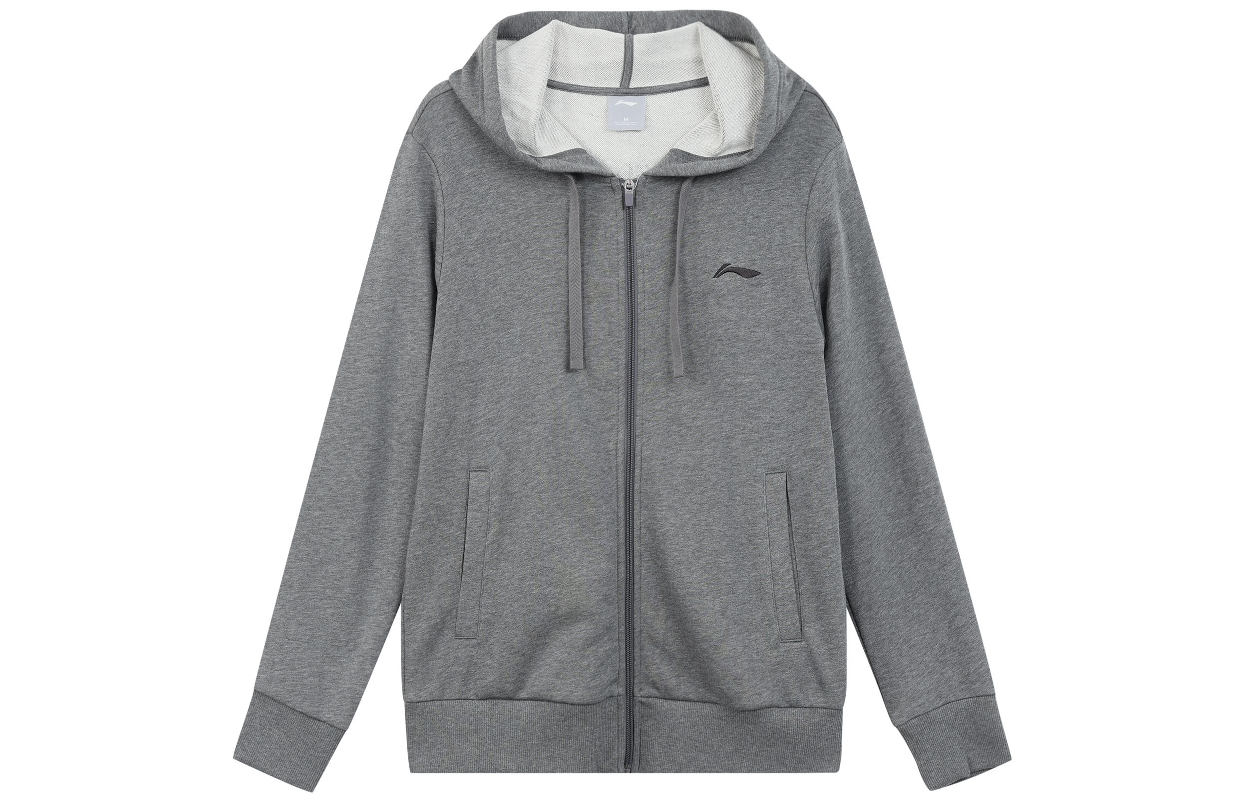 Li Ning Sweatshirts Men s Hooded Moderate Cardigan AWDRB25-2 L