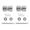 Trailer Tailgate Rollers Kits Aluminum Rollers Pins Washers Rings Replacement Smooth & Quiet Operation Easy Lift Gate