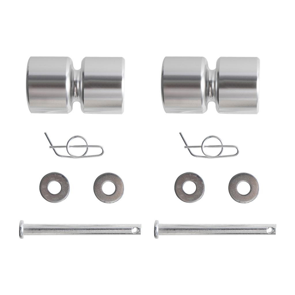 Trailer Tailgate Rollers Kits Aluminum Rollers Pins Washers Rings Replacement Smooth & Quiet Operation Easy Lift Gate