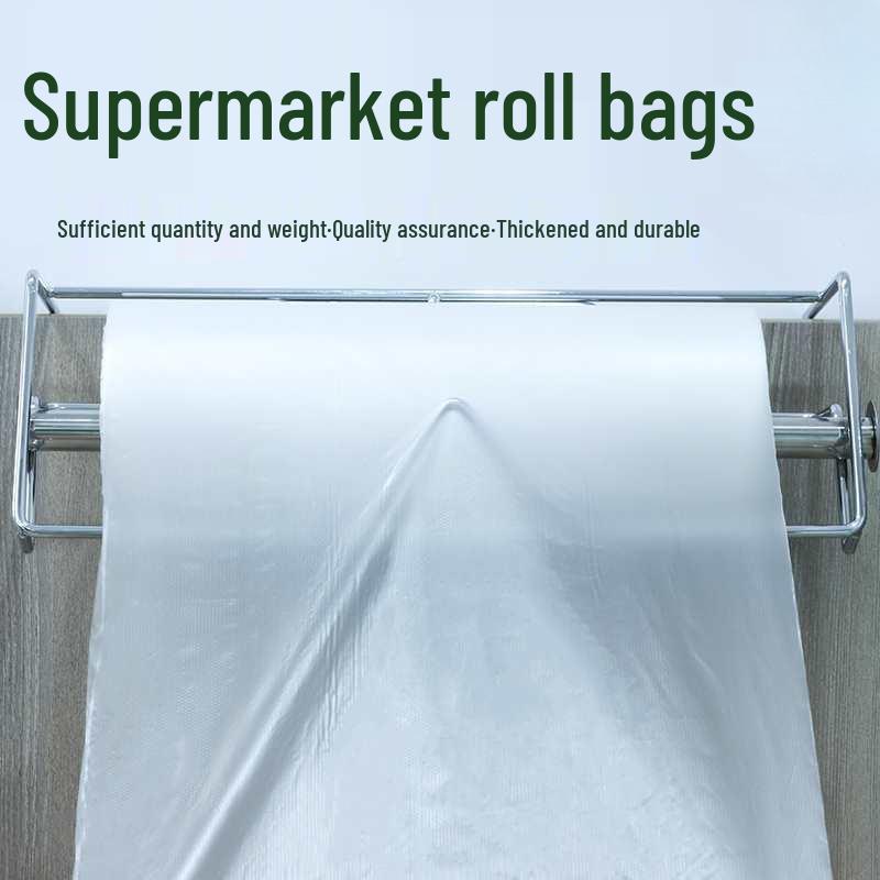 Thickened Food-Grade Disposable Fruit Bags - Tear-Off Roll for Home & Grocery Use