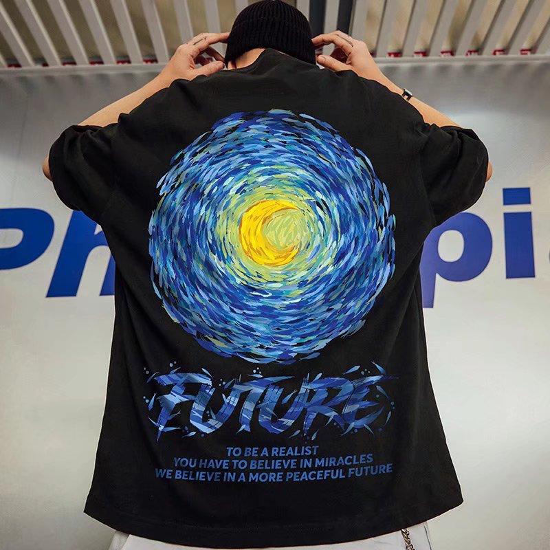 

M-8XL мужские футболки с короткими рукавами, Мужская модная футболка с большим коротким рукавом, повседневная футболка с круглым вырезом, топы в стиле ретро для