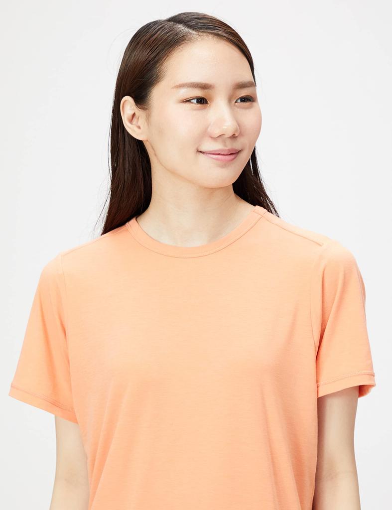 The North Face Short Sleeve Nature Active Simple Crew UV Faded Dusty Coral Size M Women's Jacket, Moisture-Wicking, Quick-Drying, Antibacterial,