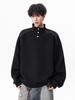 Men's Autumn Trendy Half-Zip Stand Collar Velvet Hoodie