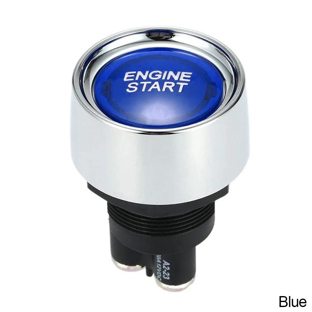 Car Engine Start Ignition Switch 12V 50A 3 Pin SPST Momentary Keyless Push Button Starter Switches ON OFF For Cars Marine RV