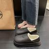 Women's & Men's Non-Slip Waterproof Cotton Slippers - Winter 2025 New Style, Indoor Closed-Toe Design for Couples.