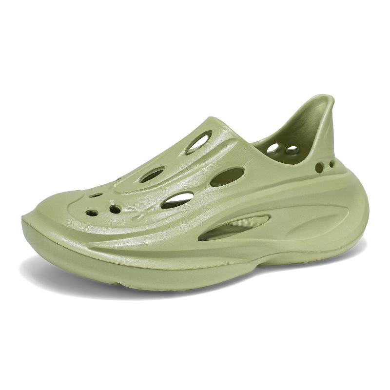 

Летний уличный модный тренд однотонные туфли с отверстиями сумка голова полые дышащие сандалии на платформе уличная повседневная пляжная обувь 44